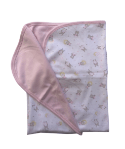 Manta osito rosado/ Algodón Pima