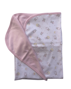 Manta osito rosado/ Algodón Pima