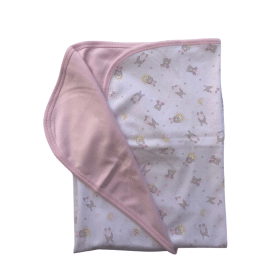 Manta osito rosado/ Algodón Pima