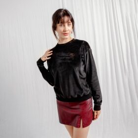 Polerón Maternal y Lactancia | Negro terciopelo