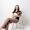 Polera Maternal y Lactancia | Negra escote en V