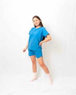 Pijama Maternal y Lactancia | Sky blue