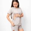 Pijama Maternal y Lactancia | Grey Dawn - Imagen 3