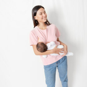 Polera Maternal y Lactancia | Rosa