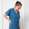 Camisa de Dormir Maternal y Lactancia | Navy Blue - Imagen 4