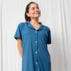 Camisa de Dormir Maternal y Lactancia | Navy Blue - Imagen 3