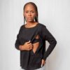 Polera Maternal y Lactancia | Timeless Black - Imagen 4