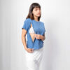 Polera Maternal y Lactancia | Azul Essential - Imagen 5