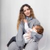 Polerón Maternal y Lactancia | Essential Logo Gris - Imagen 7