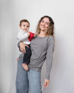 Polera Maternal y Lactancia | Timeless Grey