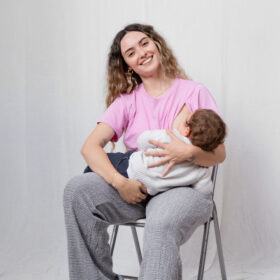 Polera Maternal y Lactancia | Lila