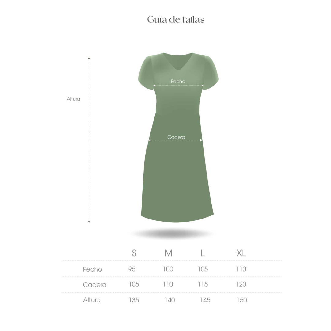 Vestido de Maternidad y Lactancia | Verde Oliva - Imagen 5