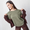 Polera de Lactancia | Verde militar - Imagen 5