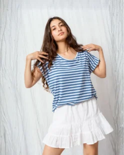 Polera Maternal y Lactancia | Sky Stripe