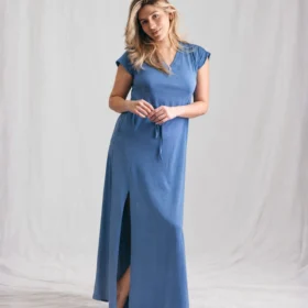 Vestido de Maternidad  y Lactancia | azul