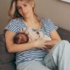 Polera Maternal y Lactancia | Sky Stripe - Imagen 3