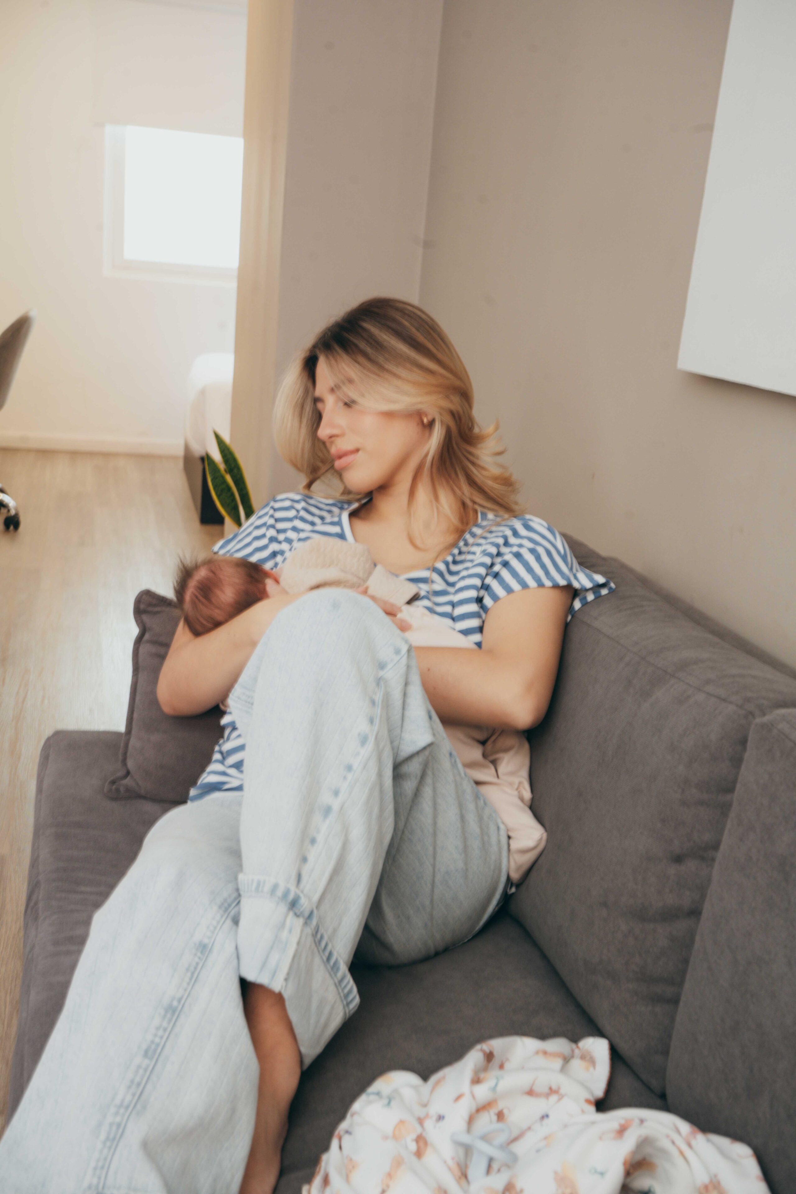 Polera Maternal y Lactancia | Sky Stripe - Imagen 4