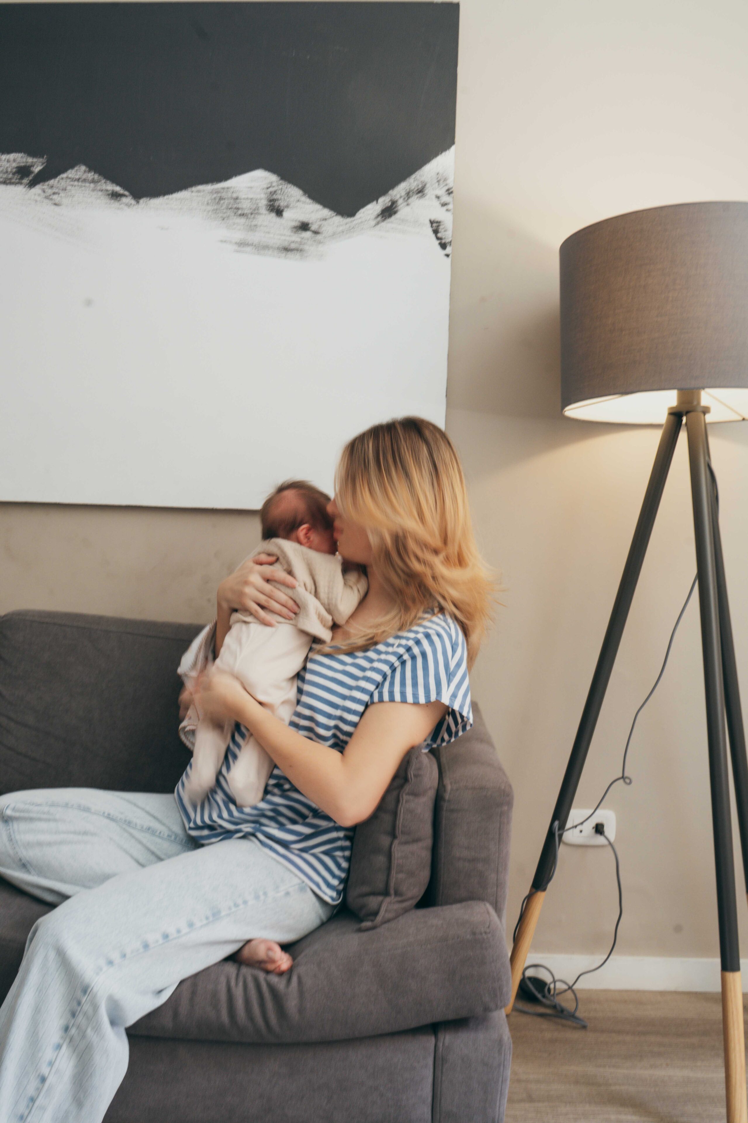 Polera Maternal y Lactancia | Sky Stripe - Imagen 5