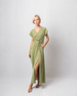 Vestido de Maternidad  y Lactancia | Verde Oliva