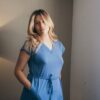 Vestido de Maternidad y Lactancia | azul - Imagen 5