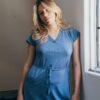Vestido de Maternidad y Lactancia | azul - Imagen 3